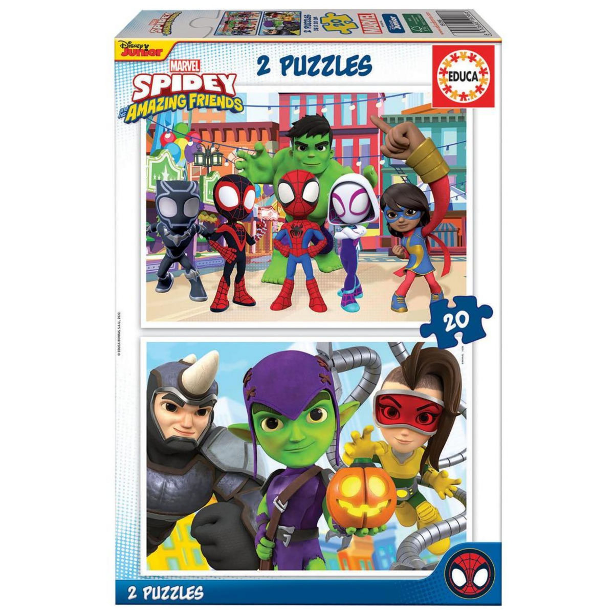 EDUCA Puzzle 2 x 20 - Spidey et ses amis