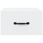 Voir la diapositive 5 : VIDAXL Table de chevet murale Blanc 35x35x20 cm