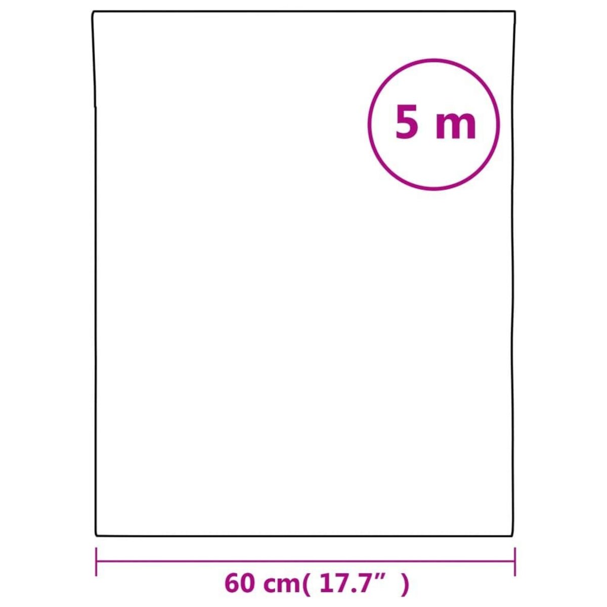 VIDAXL Film pour fenetre depoli blanc 60x500 cm PVC