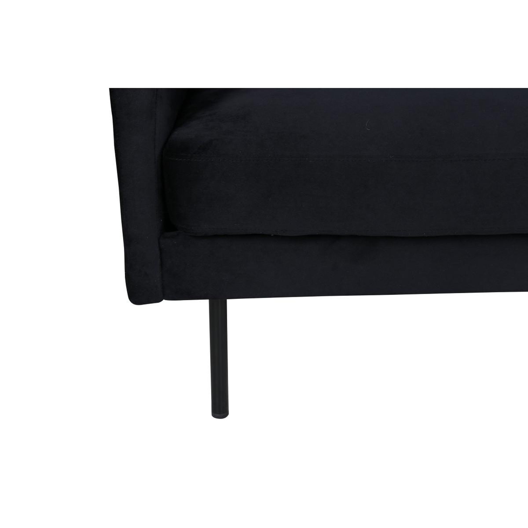 Voir la diapositive 6 : Paris Prix Fauteuil en velours  zoom  95cm noir