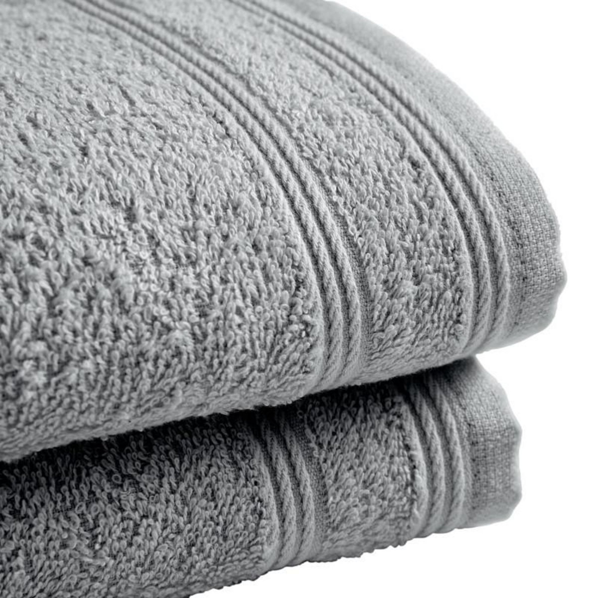 COTON PUR Lot de 2 serviettes invité  Spa  30 x 50 cm / 400 gr/m² -  - Lot de 2 Serviettes invité 30 x 50 cm