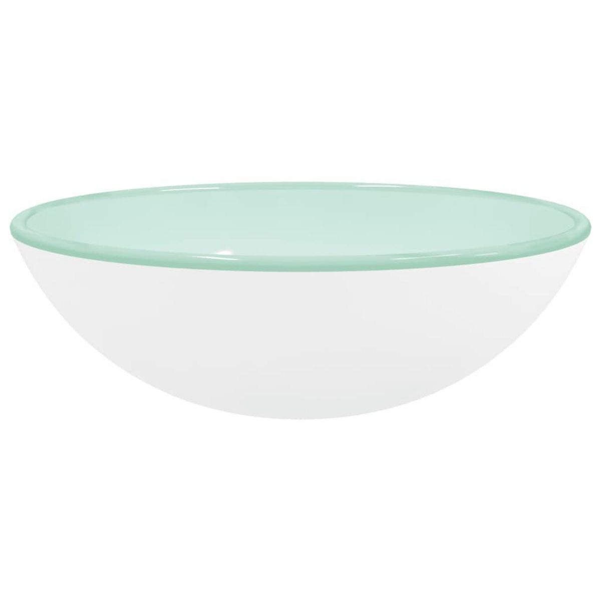 VIDAXL Lavabo Verre trempe 42x14 cm Blanc