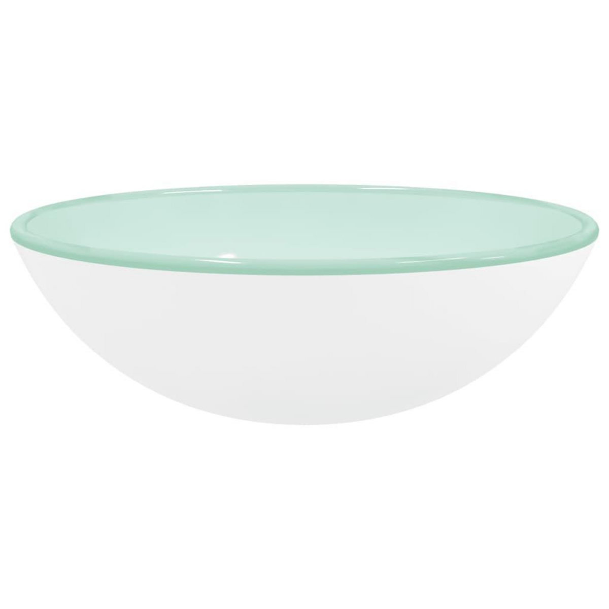 VIDAXL Lavabo Verre trempe 42x14 cm Blanc