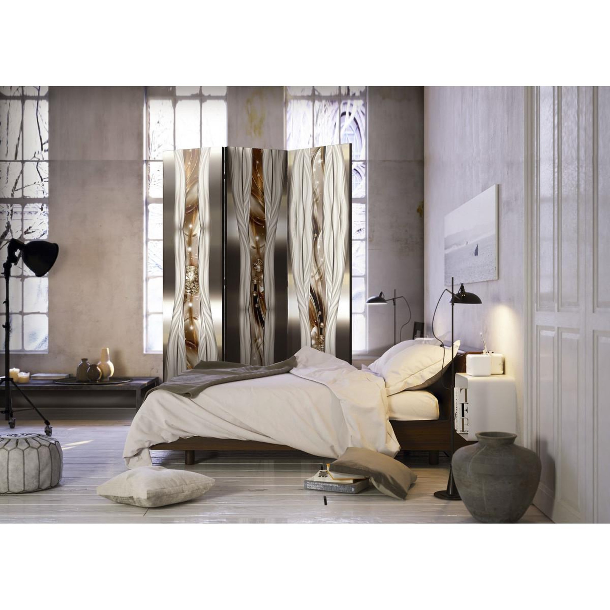 Voir la diapositive 2 : Paris Prix Paravent 3 volets  artistic expression  135x172cm