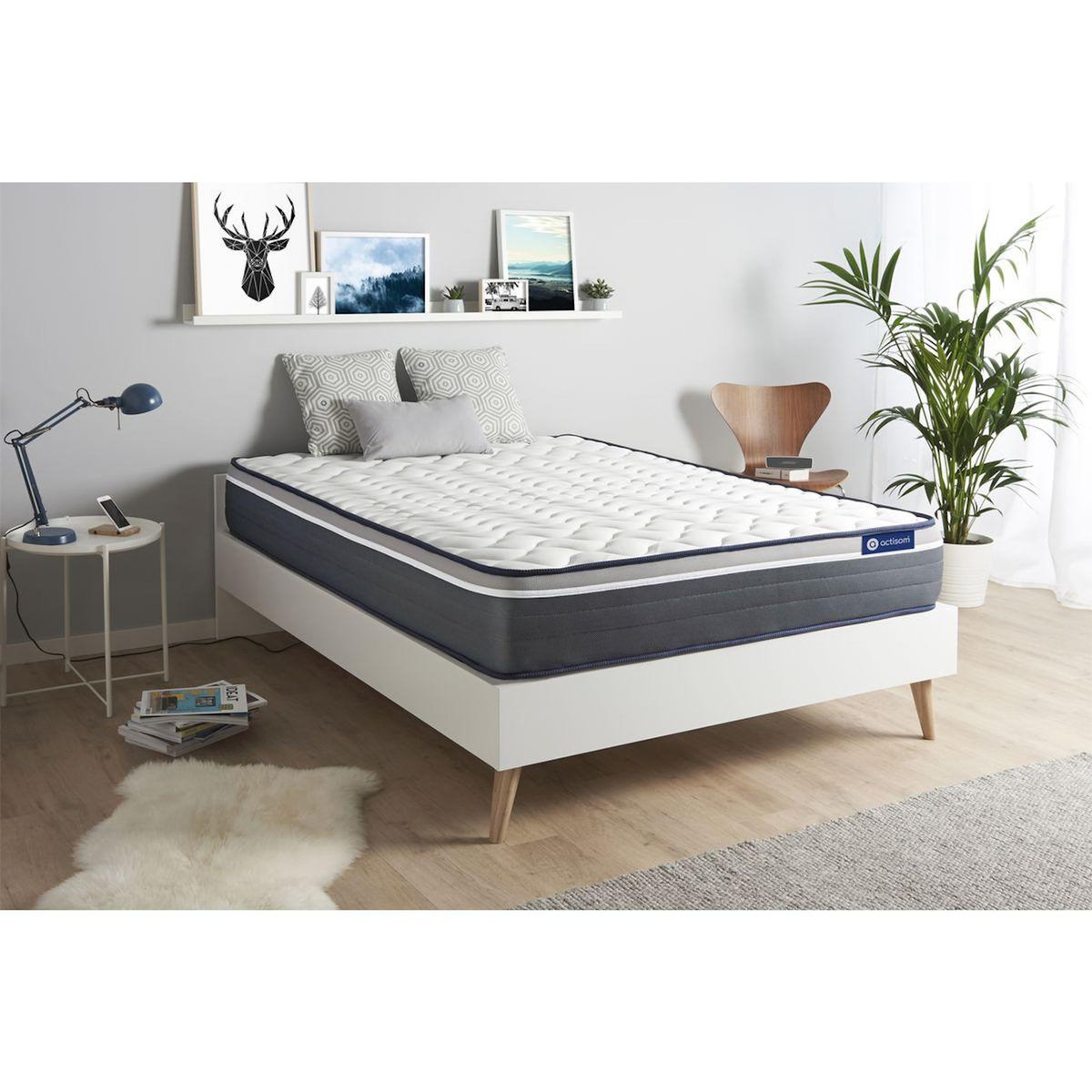 ACTISOM ACTISOM Matelas 160x200 Mémoire de forme Maxi épaisseur 7zones de confort