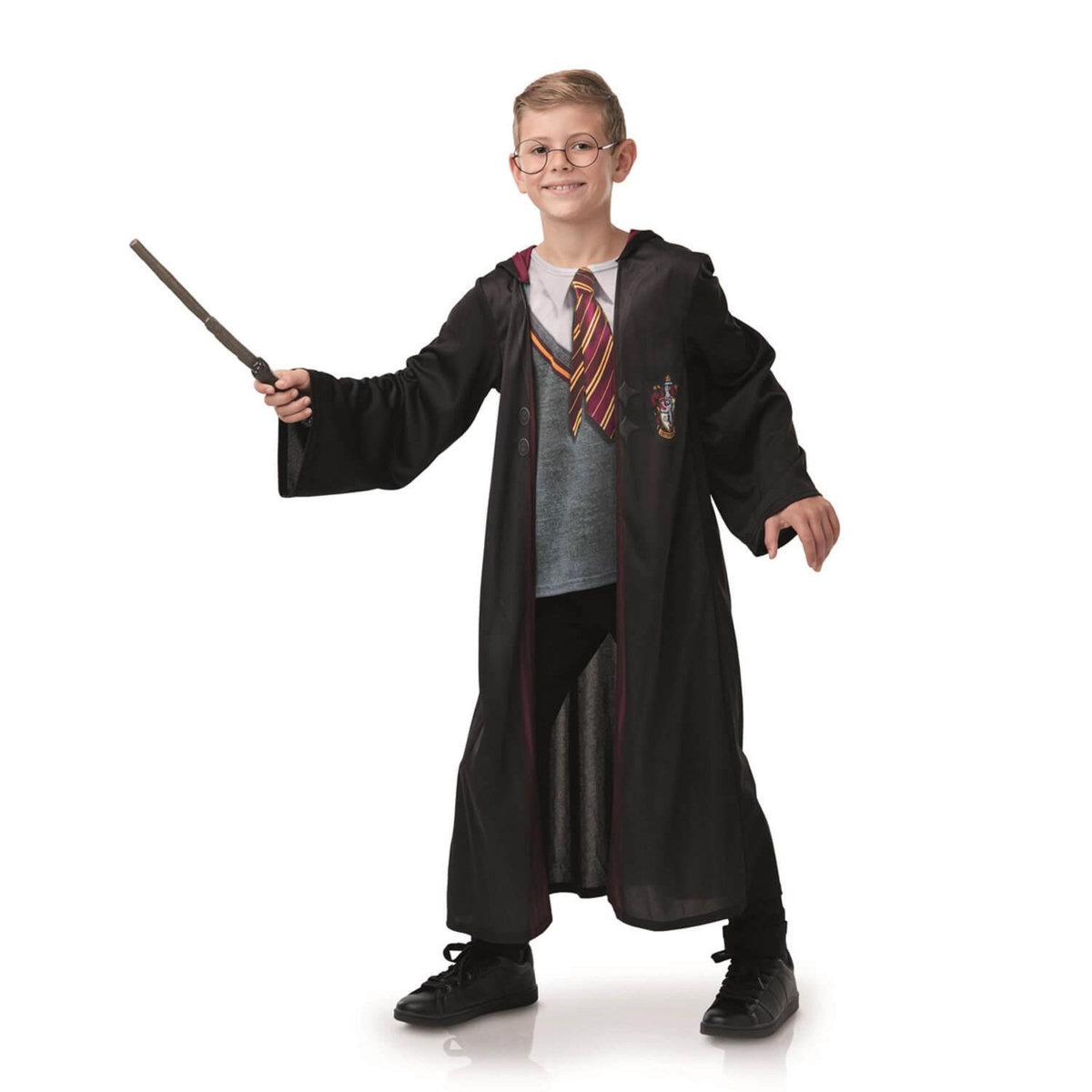 Rubie's Déguisement Harry Potter Avec Baguette Et Lunettes - Enfant - 5/7 ans (110 à 122 cm)