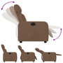 Voir la diapositive 4 : VIDAXL Fauteuil inclinable Marron Tissu