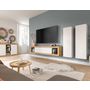 Voir la diapositive 5 : BEST MOBILIER Ethan - 2 armoires murales - blanc - 110 cm