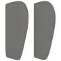 Voir la diapositive 4 : VIDAXL Tete de lit avec oreilles Gris fonce 163x23x78/88 cm Tissu