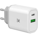 X-moove Chargeur secteur 30W USB-C et USB-A PowerDelivery