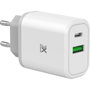 Voir la diapositive 1 : X-moove Chargeur secteur 30W USB-C et USB-A PowerDelivery
