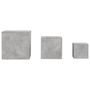 Voir la diapositive 4 : VIDAXL Tables d'appoint 3 pcs Gris beton Bois d'ingenierie