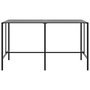 Voir la diapositive 3 : VIDAXL Table de bar noir 200x100x110 cm acier enduit de poudre