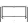 Voir la diapositive 3 : VIDAXL Table de bar noir 200x100x110 cm acier enduit de poudre