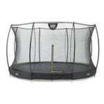 EXIT TOYS Trampoline enterré Silhouette Ø 3,66 m avec filet de sécurité Noir - Exit Toys