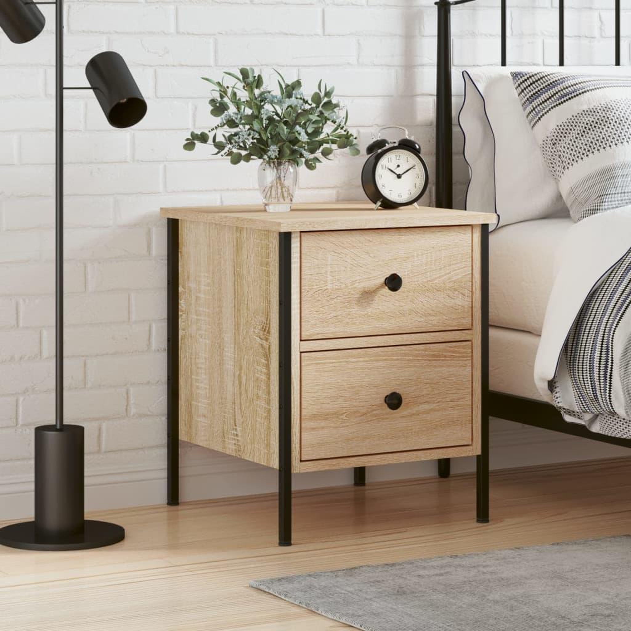 VIDAXL Table de chevet chene sonoma 40x42x50 cm bois d'ingenierie
