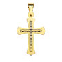 Voir la diapositive 1 : L'ATELIER D'AZUR Pendentif  - Médaille Croix Or 18 Carats 750 Jaune - Chaine Offerte