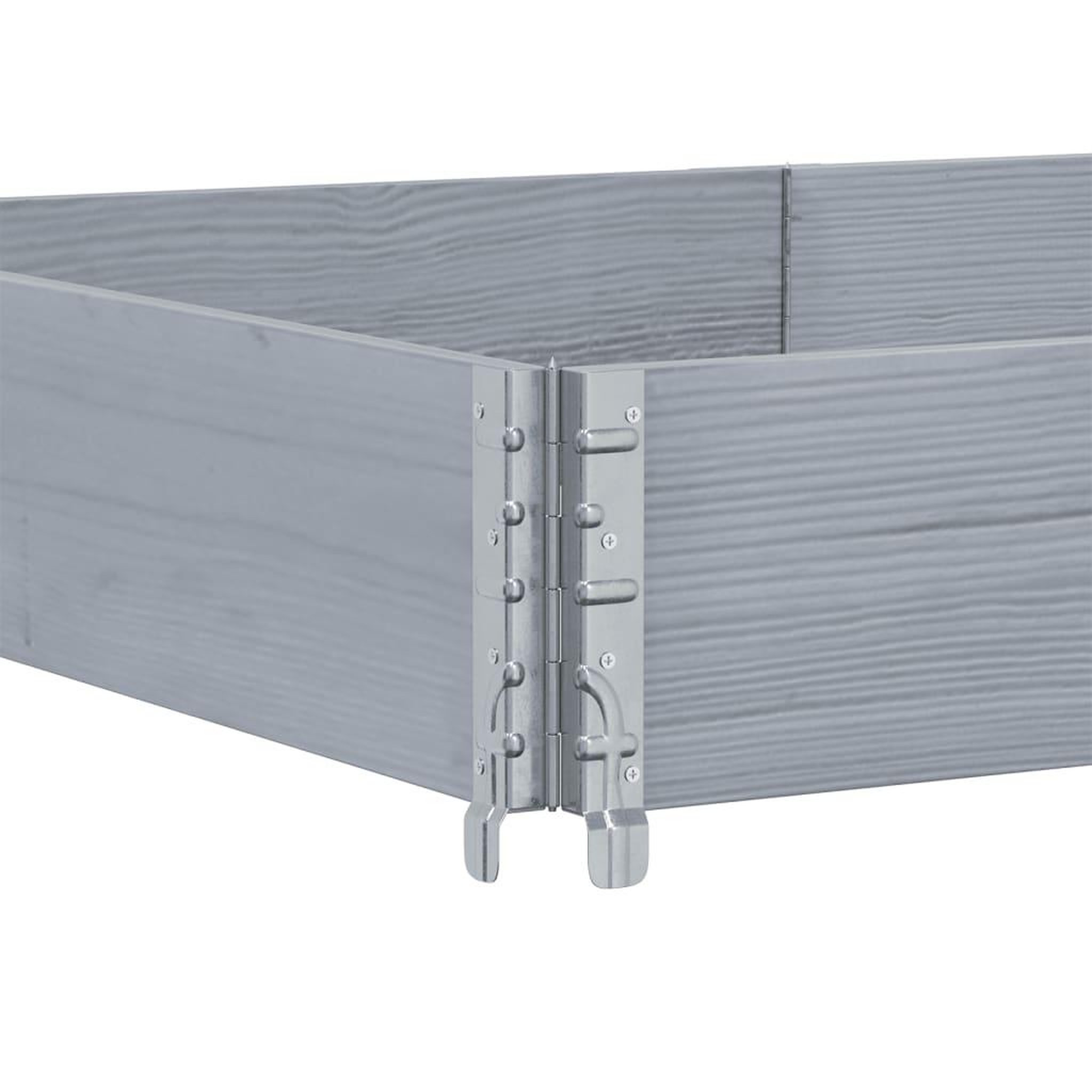 Voir la diapositive 5 : VIDAXL Jardiniere gris 150x100 cm bois de pin massif