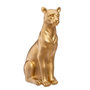 Voir la diapositive 1 : ATMOSPHERA Statuette Déco  Panthère  23cm Or