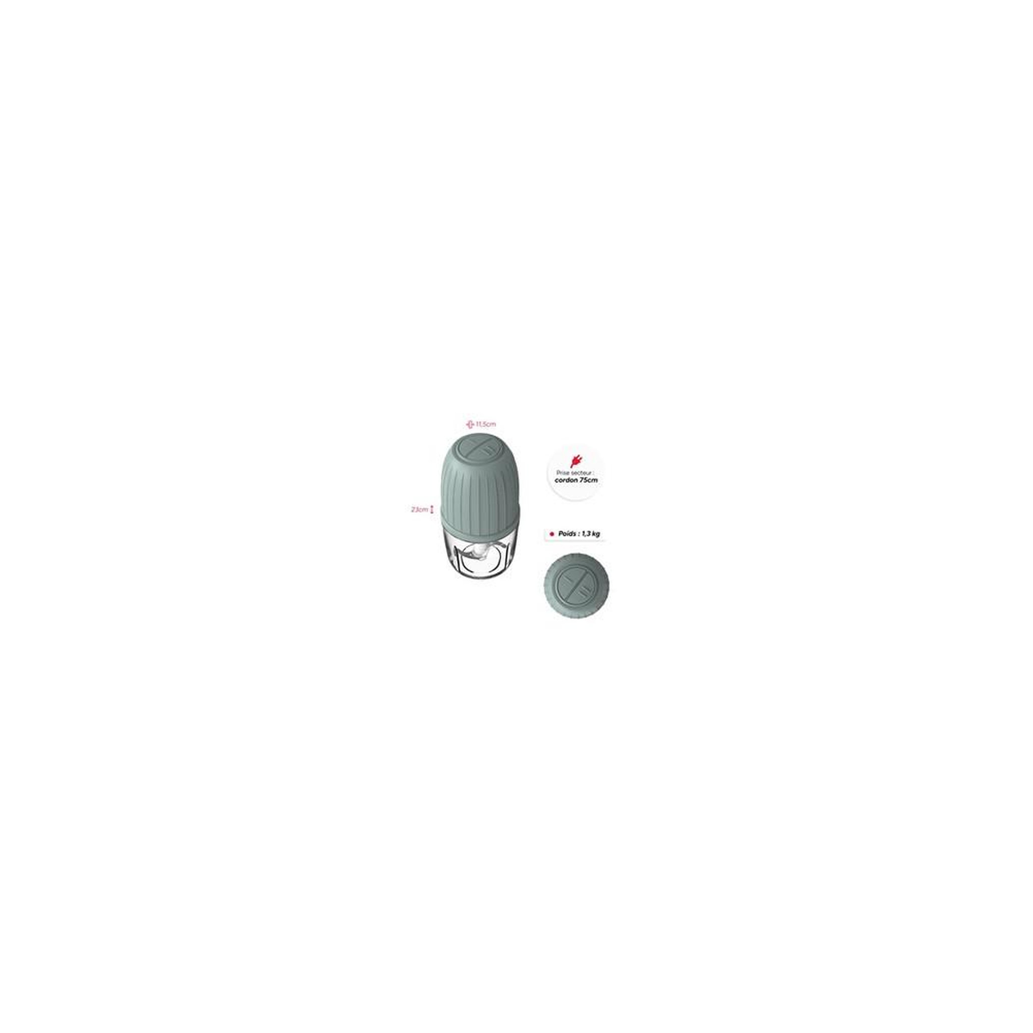 Voir la diapositive 5 : Terraillon Hachoir Terraillon Bistria Vert Sauge