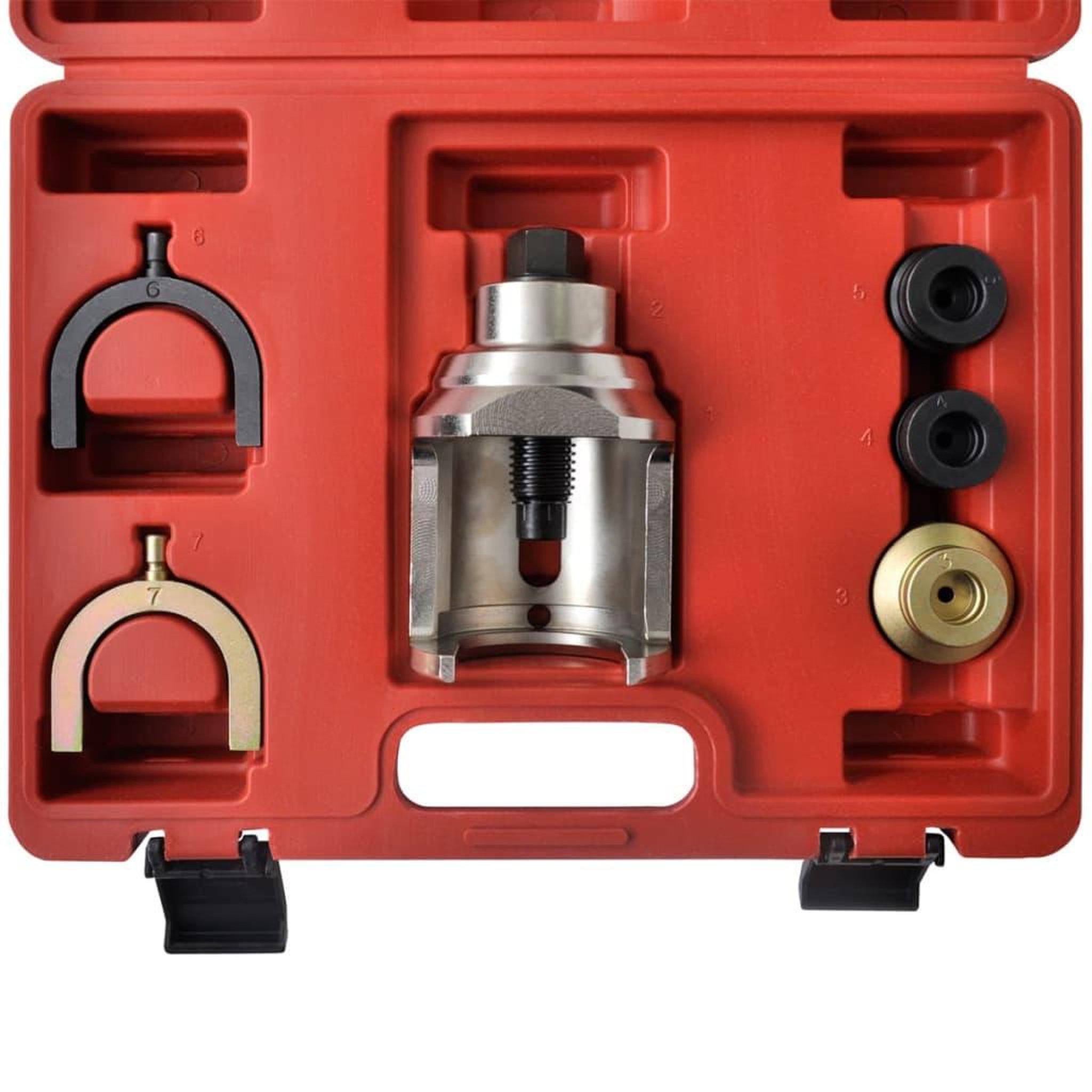 Voir la diapositive 4 : VIDAXL Coffret d'adaptateurs extracteurs de joints a rotule vw t4