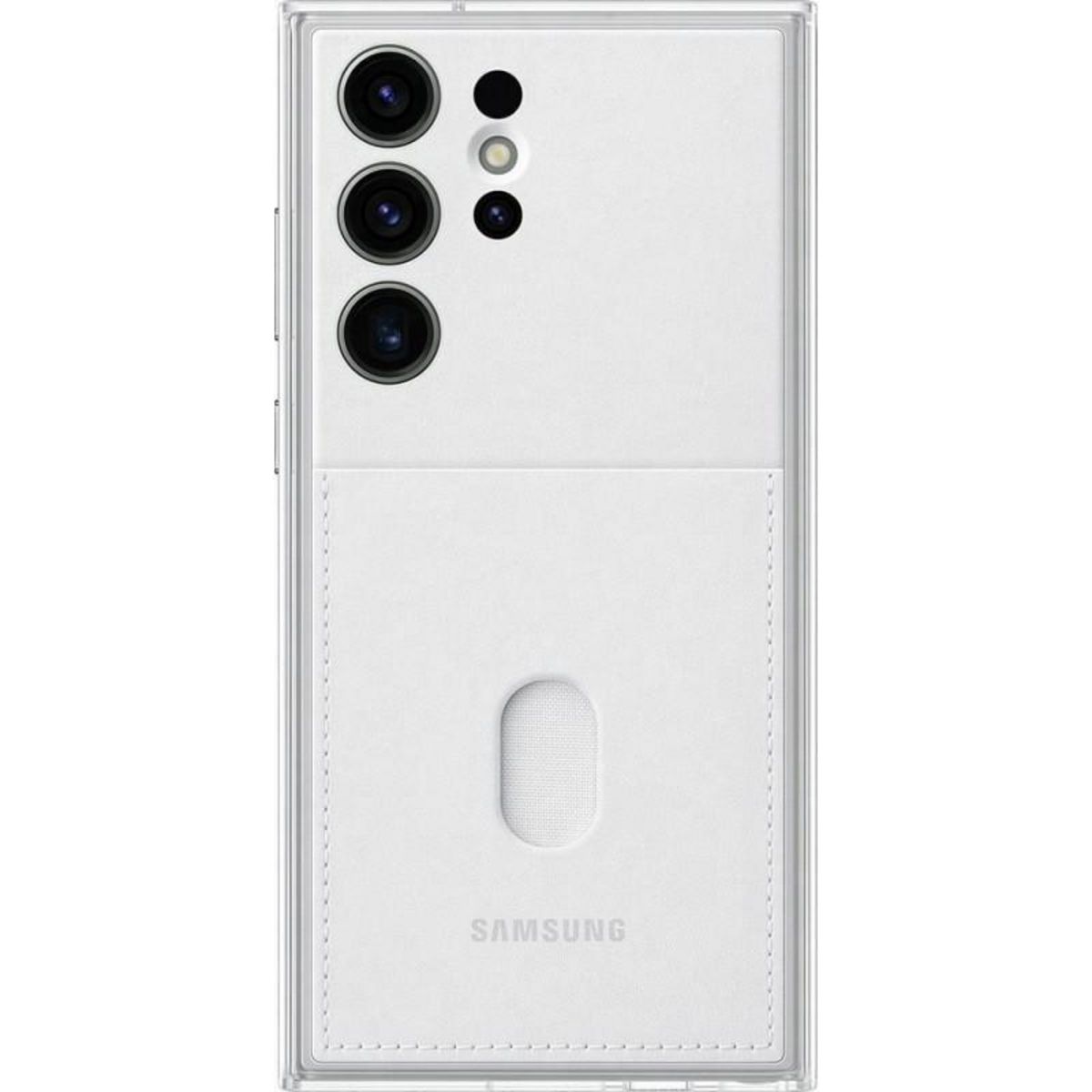 Samsung Coque avec cadran renforcé pour Samsung Galaxy S23 Ultra 5G Blanc