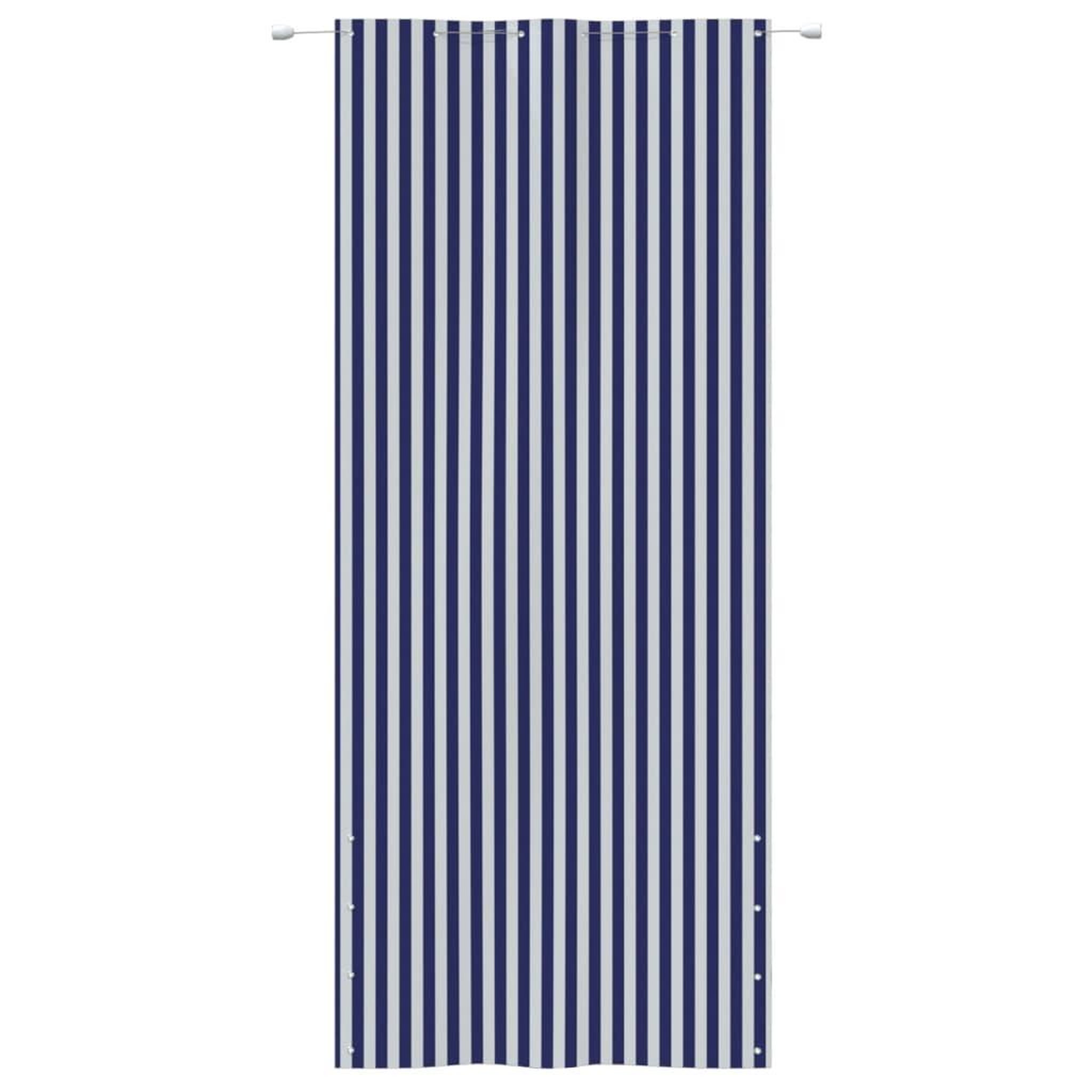 Voir la diapositive 2 : VIDAXL Ecran de balcon Bleu et blanc 120x240 cm Tissu Oxford