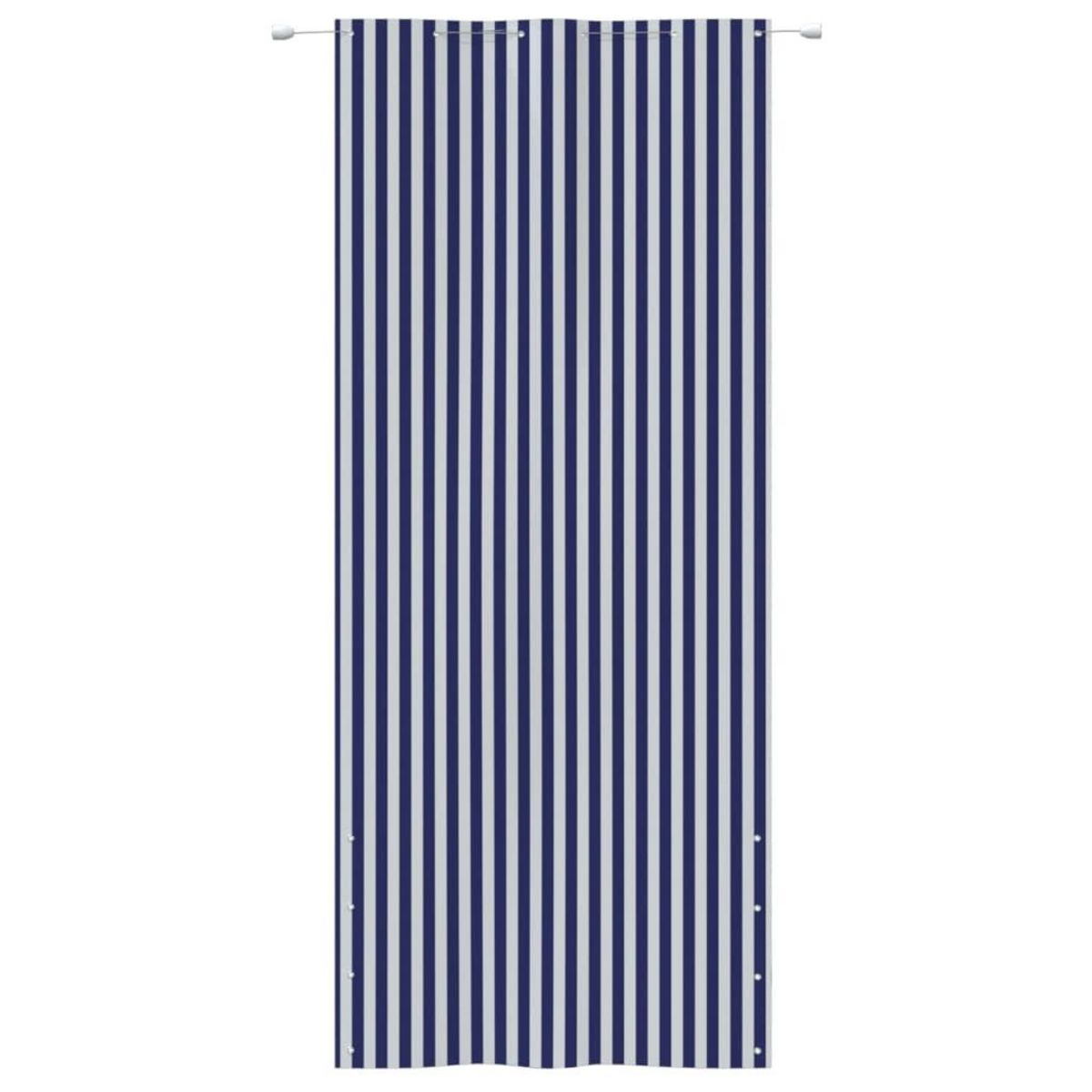 VIDAXL Ecran de balcon Bleu et blanc 120x240 cm Tissu Oxford