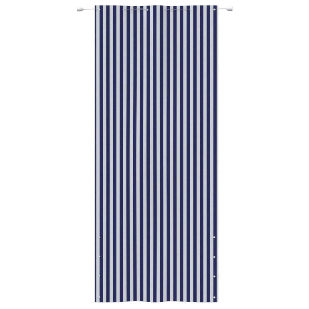 VIDAXL Ecran de balcon Bleu et blanc 120x240 cm Tissu Oxford