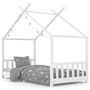 Voir la diapositive 2 : VIDAXL Cadre de lit d'enfant Blanc Bois de pin massif 90 x 200 cm