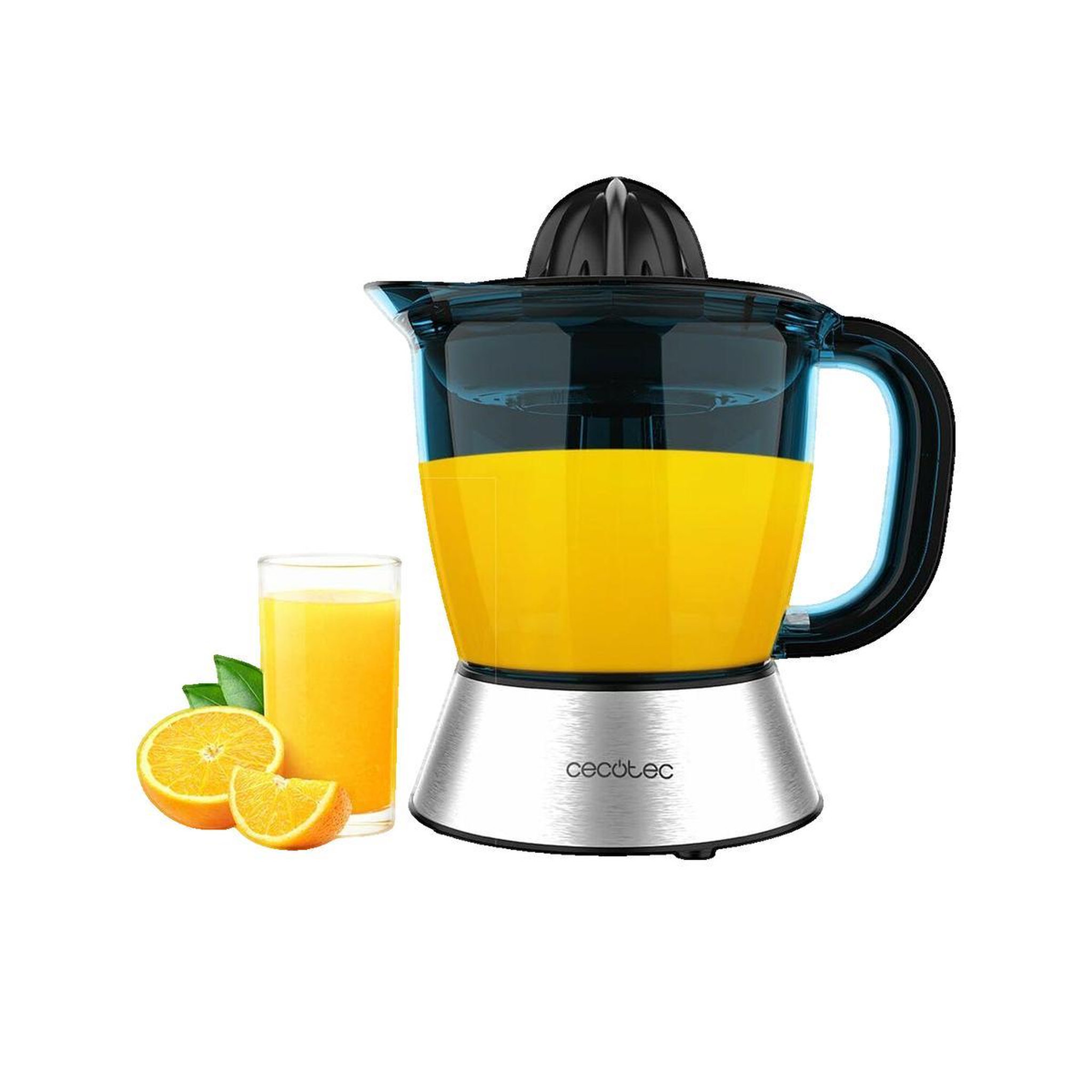 Voir la diapositive 2 : CECOTEC Presse-agrumes électrique Cecotec Zitra Steel noir acier inoxydable