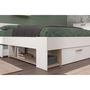 Voir la diapositive 6 : Lit double avec rangements 140X190/200 cm SANDRINE