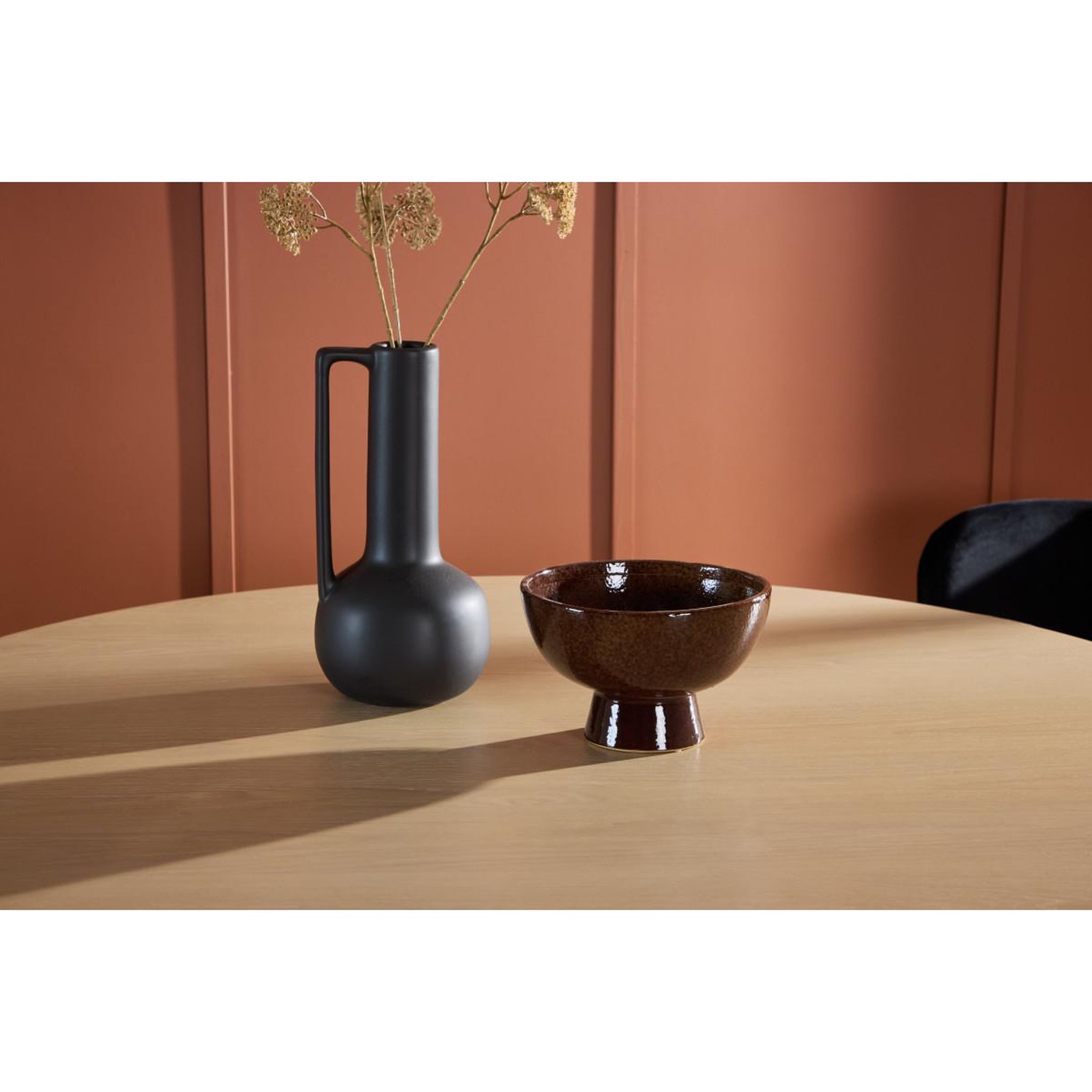 Voir la diapositive 6 : Paris Prix Table à manger ronde  copenhagen  140cm naturel