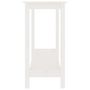 Voir la diapositive 4 : VIDAXL Table console Blanc 110x40x80 cm Bois massif de pin