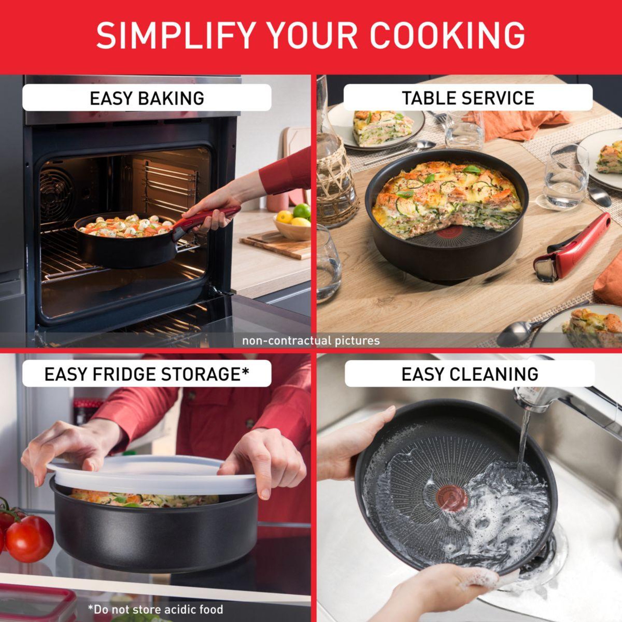 Voir la diapositive 5 : TEFAL Batterie de cuisine ingenio generous cook 8pcs