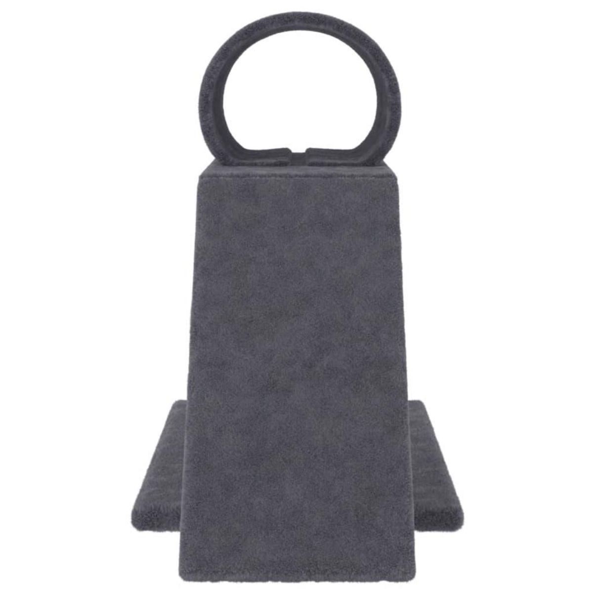 VIDAXL Arbres a chat avec tunnel et echelle gris fonce 55,5 cm