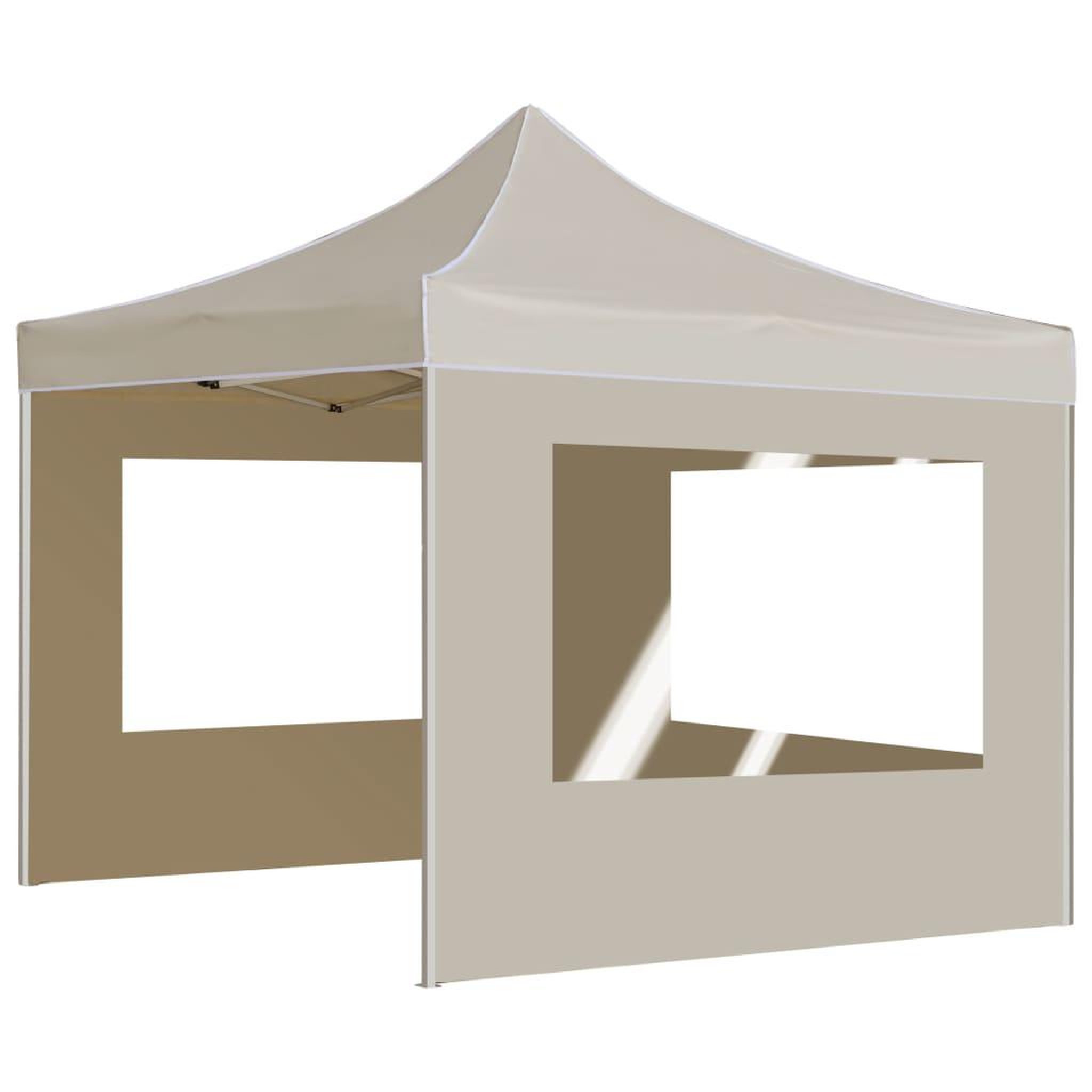 Voir la diapositive 4 : VIDAXL Tente de reception pliable avec parois Aluminium 2x2 m Creme