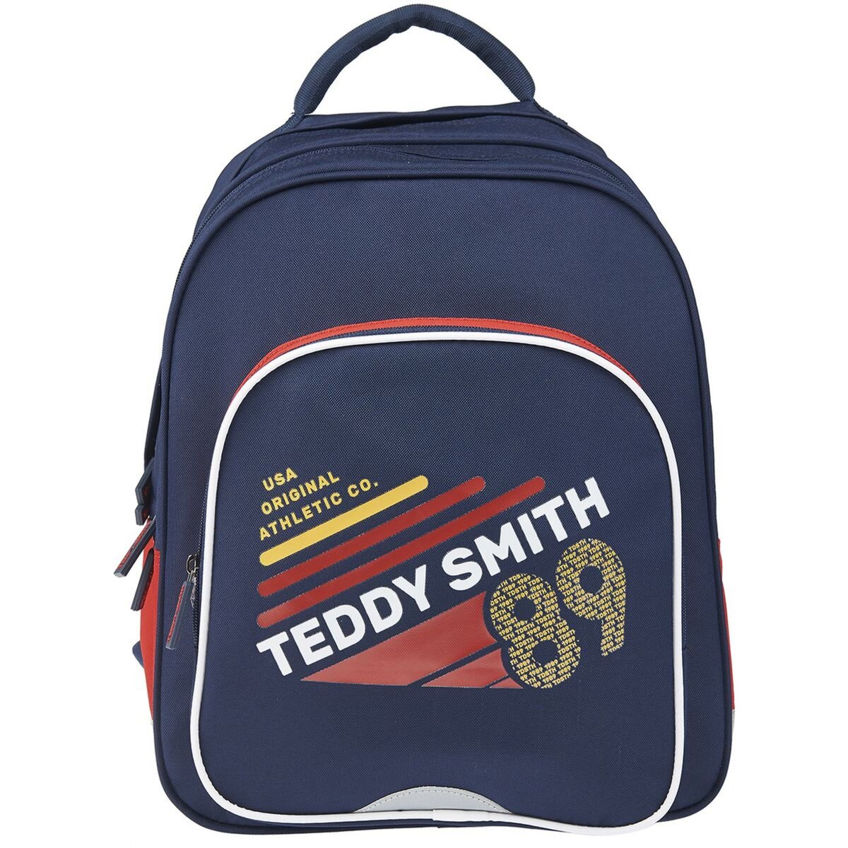 TEDDY SMITH Sac dos 2 compartiments bleu et rouge