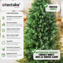 Voir la diapositive 2 : tectake Sapin de Noël artificiel 180 cm vert vert