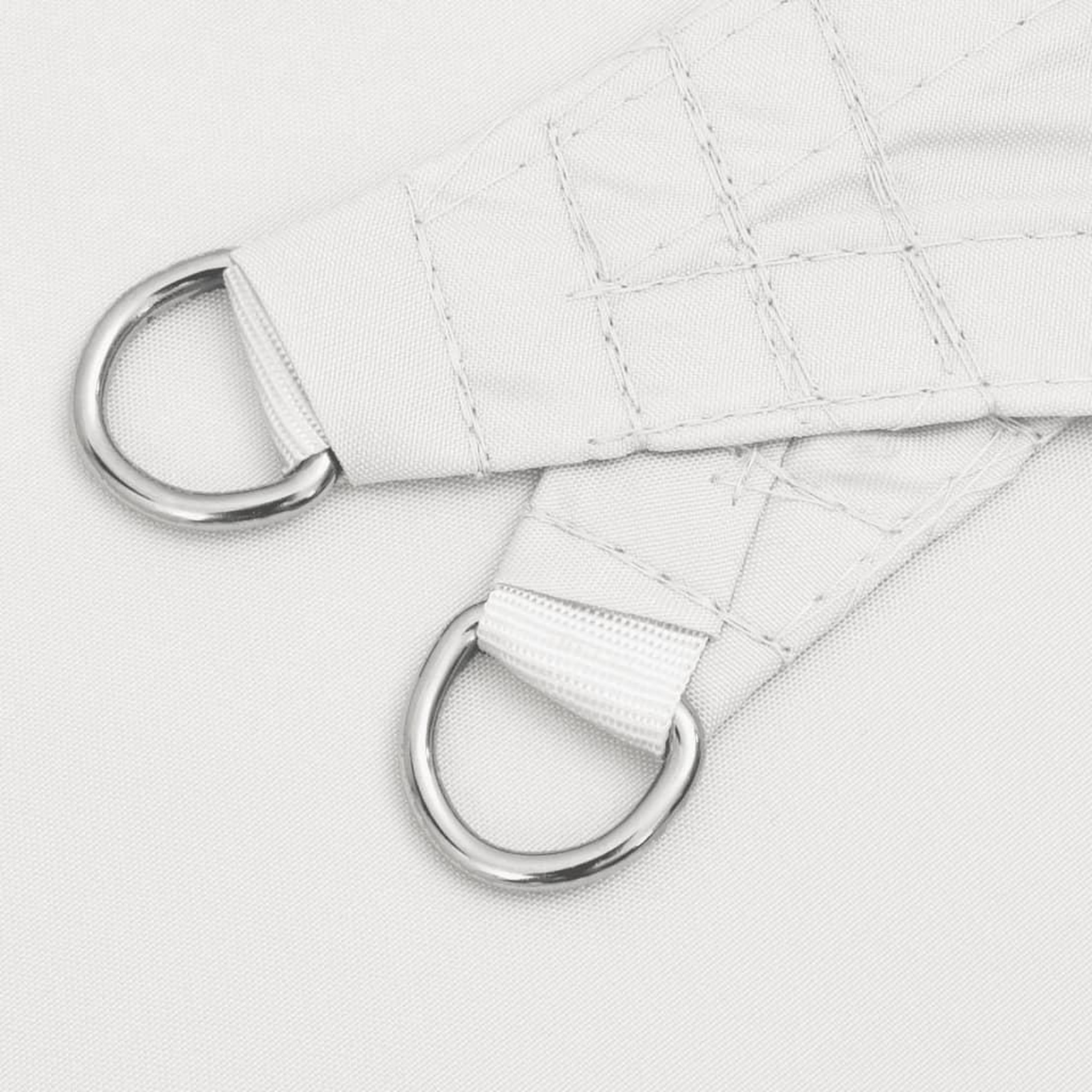 Voir la diapositive 5 : VIDAXL Voile de parasol tissu oxford triangulaire 3,5x3,5x4,9 m blanc