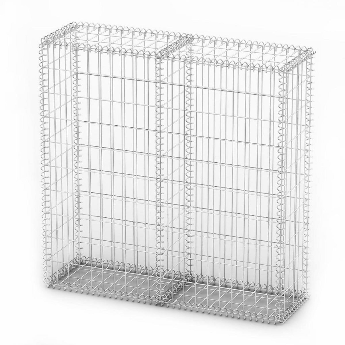 VIDAXL Panier de gabion avec couvercle Fil galvanise 100x100x30 cm