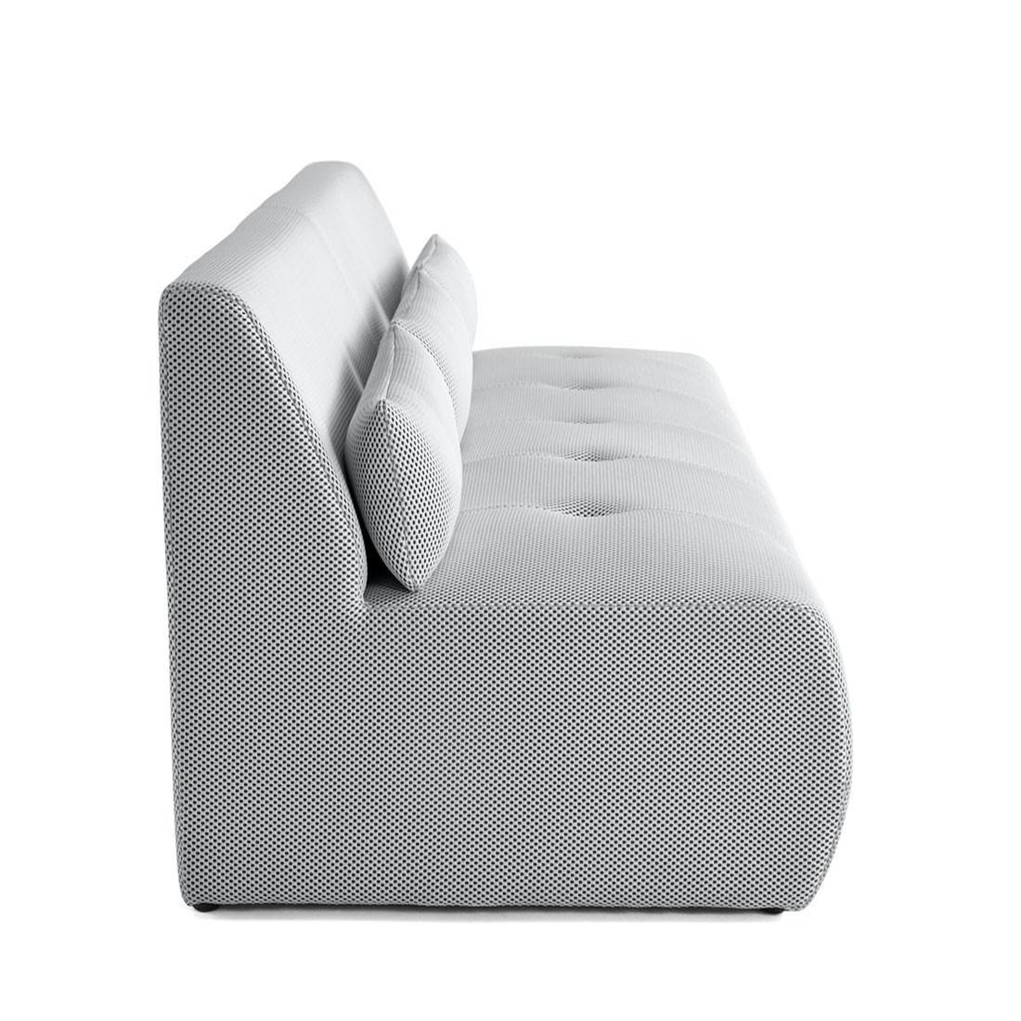Voir la diapositive 3 : LISA DESIGN Onyx - canapé droit 3 places - en tissu mailles 3d