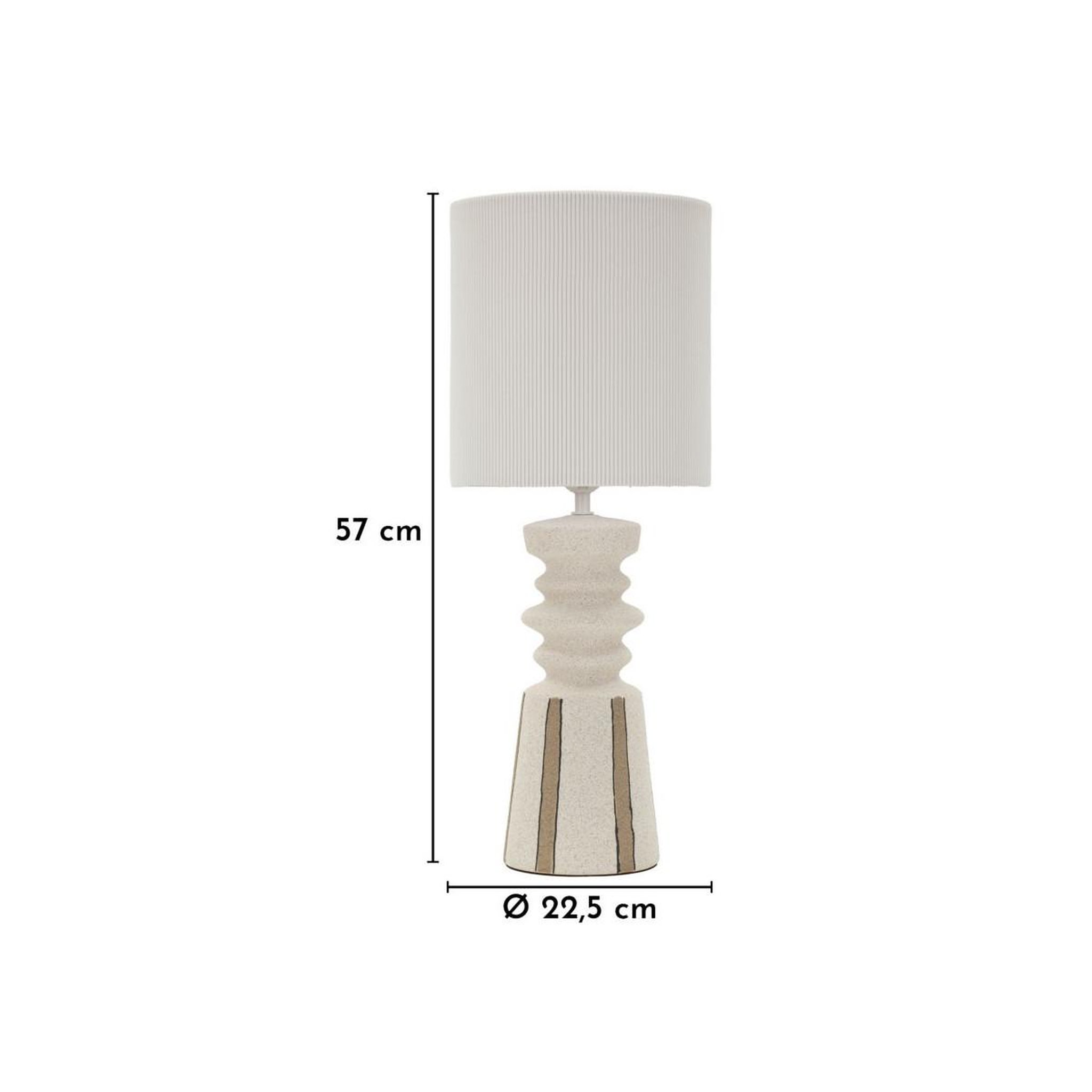 Voir la diapositive 6 : Paris Prix Lampe à poser en céramique  tribal  57cm multicolore