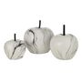 Voir la diapositive 2 : Paris Prix Pomme Déco  Effet Marbre  17cm Blanc