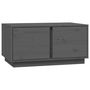 Voir la diapositive 2 : VIDAXL Table basse Gris 80x50x40 cm Bois massif de pin