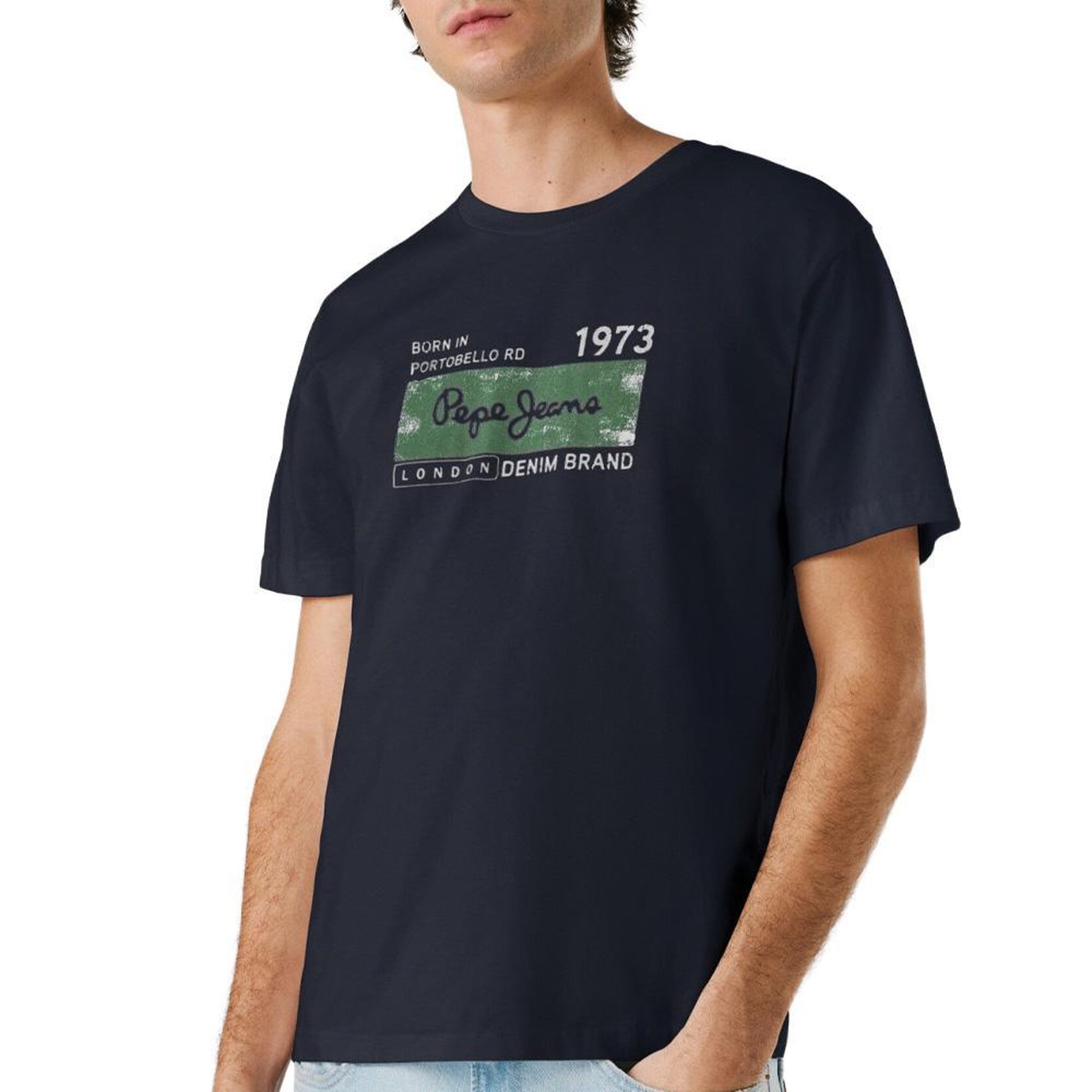 Pepe Jeans T-Shirt Marine Homme Pepe jeans Pjl M. Coloris disponibles : Bleu