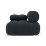 Voir la diapositive 6 : LISA DESIGN Ruby - module d'assise gauche en velours texturé