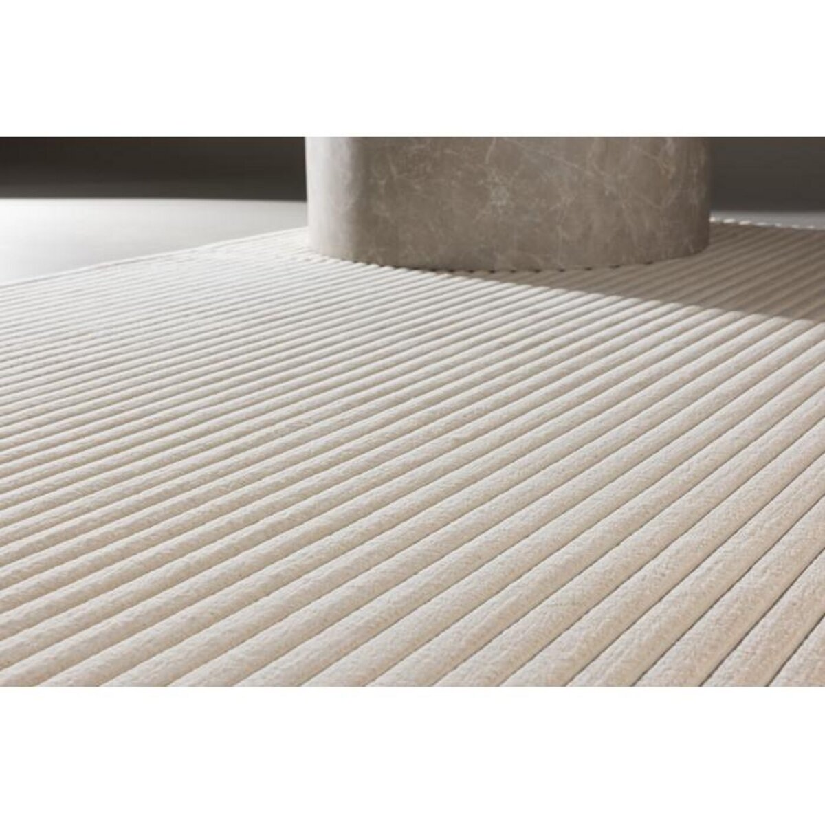 Paris Prix Tapis Déco  Miller  200x290cm Blanc Cassé