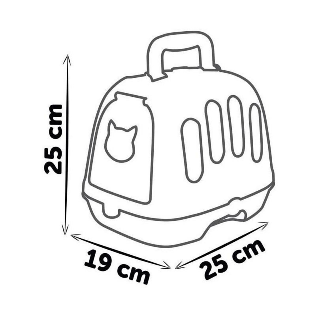 SMOBY Smoby - Mallette vétérinaire - 1 peluche panda et de nombreux accessoires - Produit 2 en 1 : Cage de transport - Fabrication f