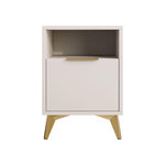 BEST MOBILIER Boccioni - table de chevet - beige - 44 cm. Coloris disponibles : Beige